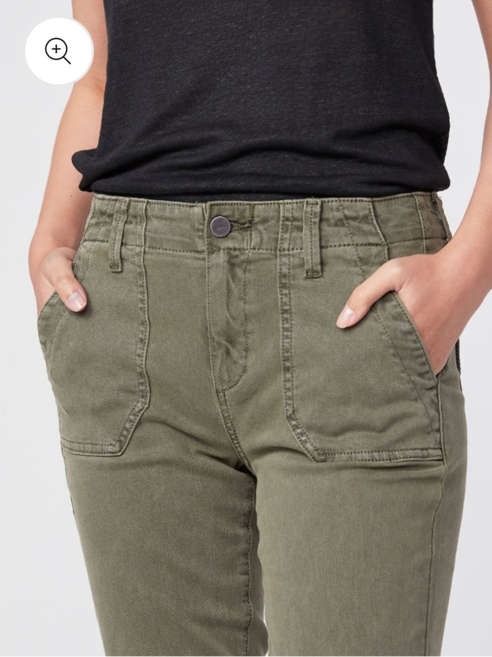 MAYSLIE Women’s Olive Green Jogger Pants – Size 33 - Picture 4 of 15